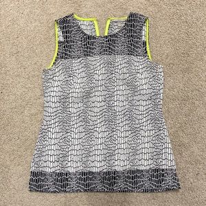 Banana Republic zip down back tank top.